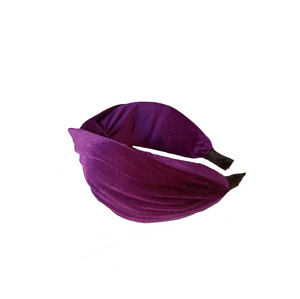 Turbante morado terciopelo