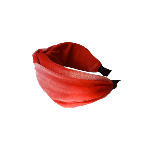 Turbante rojo terciopelo