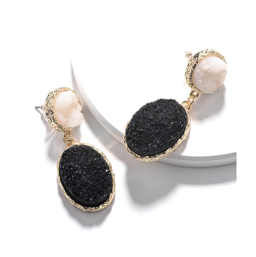 Pendientes Volcanium Negros