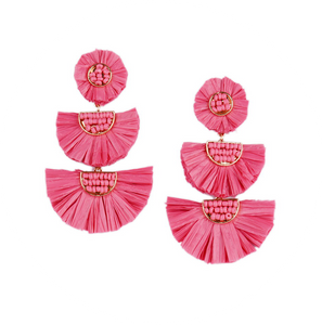 Pendientes Yuka Largos Fresa