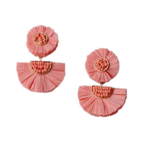 Pendientes Yuka Medianos Rosas