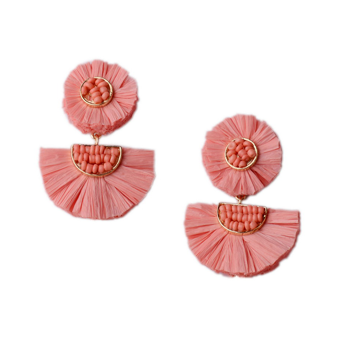 Pendientes Yuka Medianos Rosas