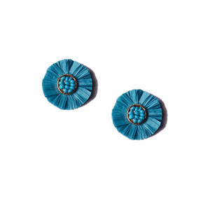Pendientes Yuka Pequeños Agua Marina